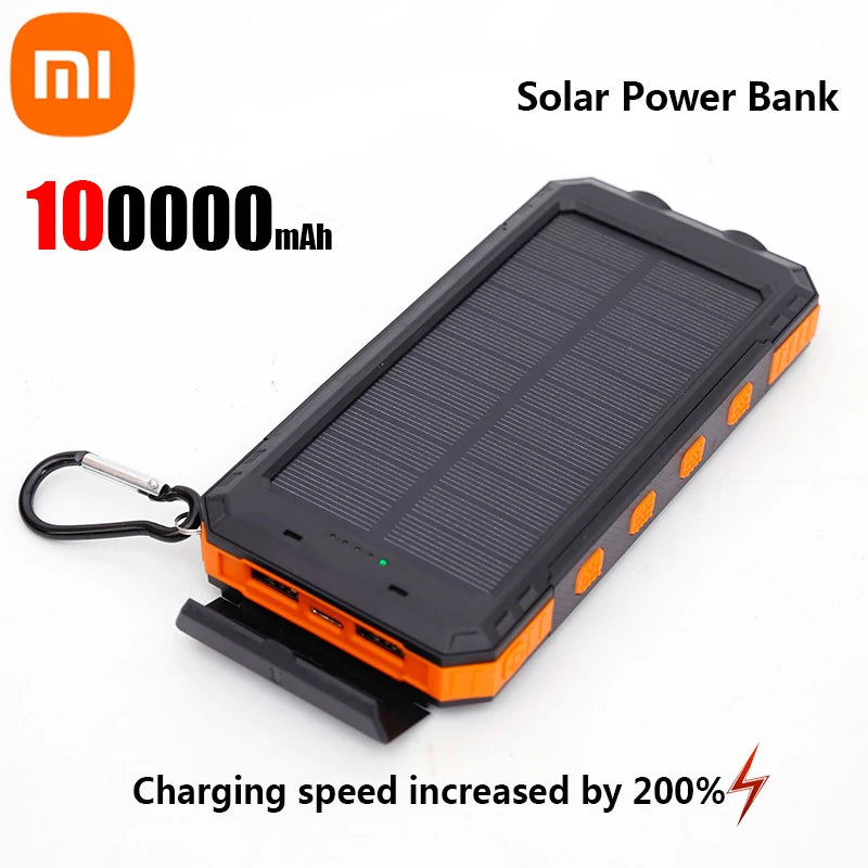 Xiaomi 200000mAh Solar Power Bank – Ultra High Capacity Fast Charging for iOS & Android