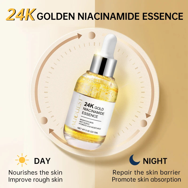 24K Gold Essence Niacinamide Hyaluronic Acid Serum