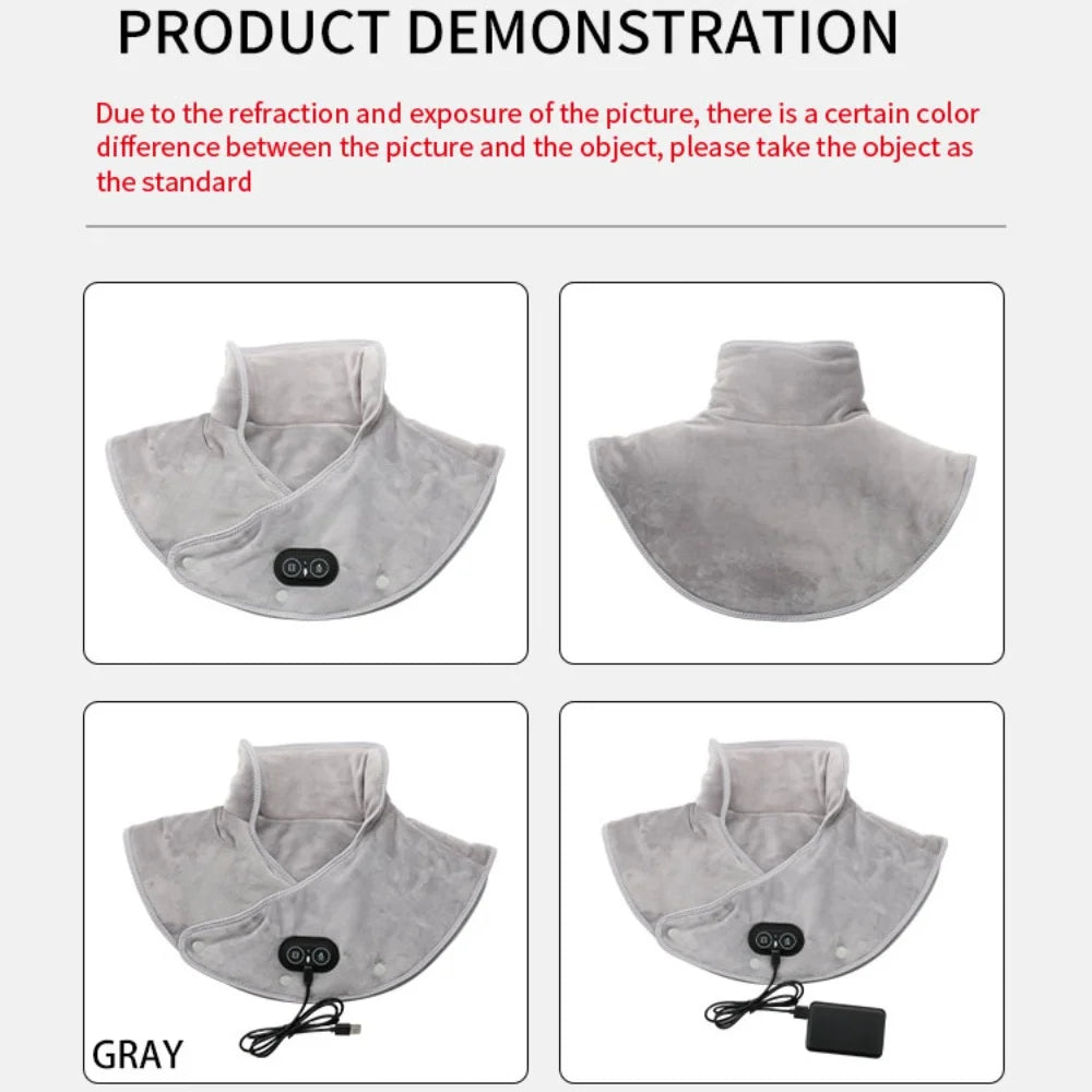 π₯ Electric Heated Neck & Shoulder Wrap β Soothing Warmth & Massage Therapy!