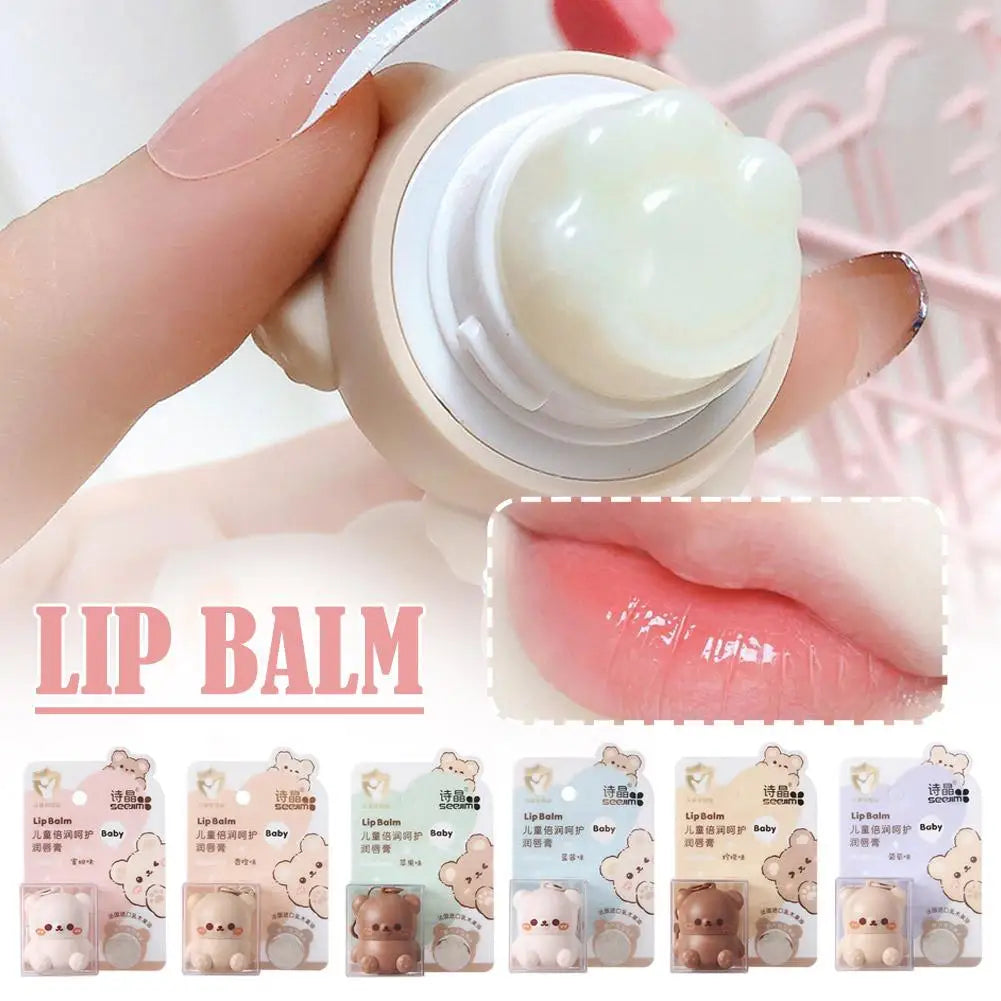 π» Cute Little Bear Fruity Lip Balm β Moisturizing & Nourishing for Kids! ππ