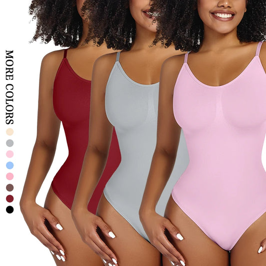 Smoothing Thong Bodysuit Shaper – Slimming & Sculpting Shapewear Bodysuit