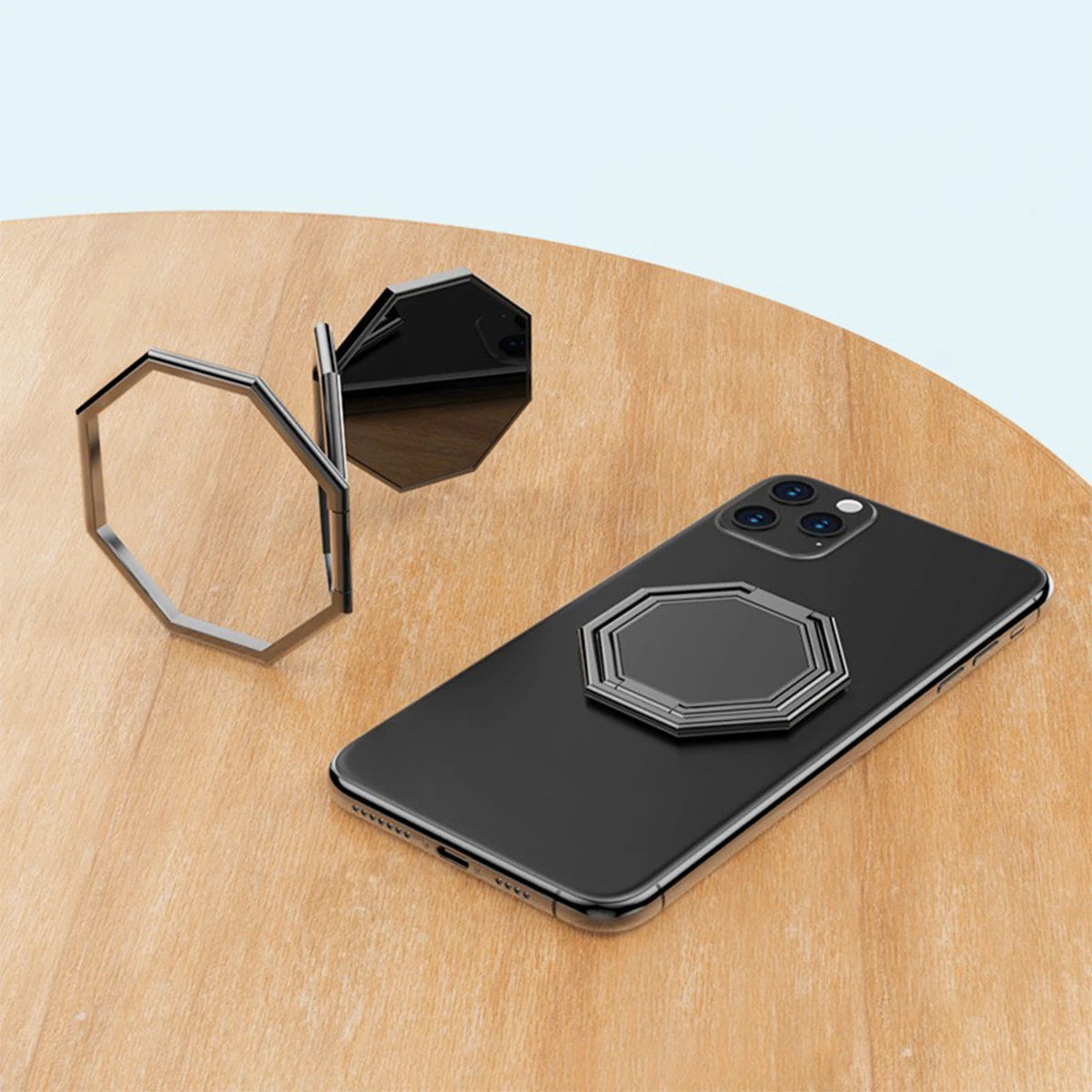 360° Foldable Phone Ring Stand – Ultra-Thin & Portable Metal Holder