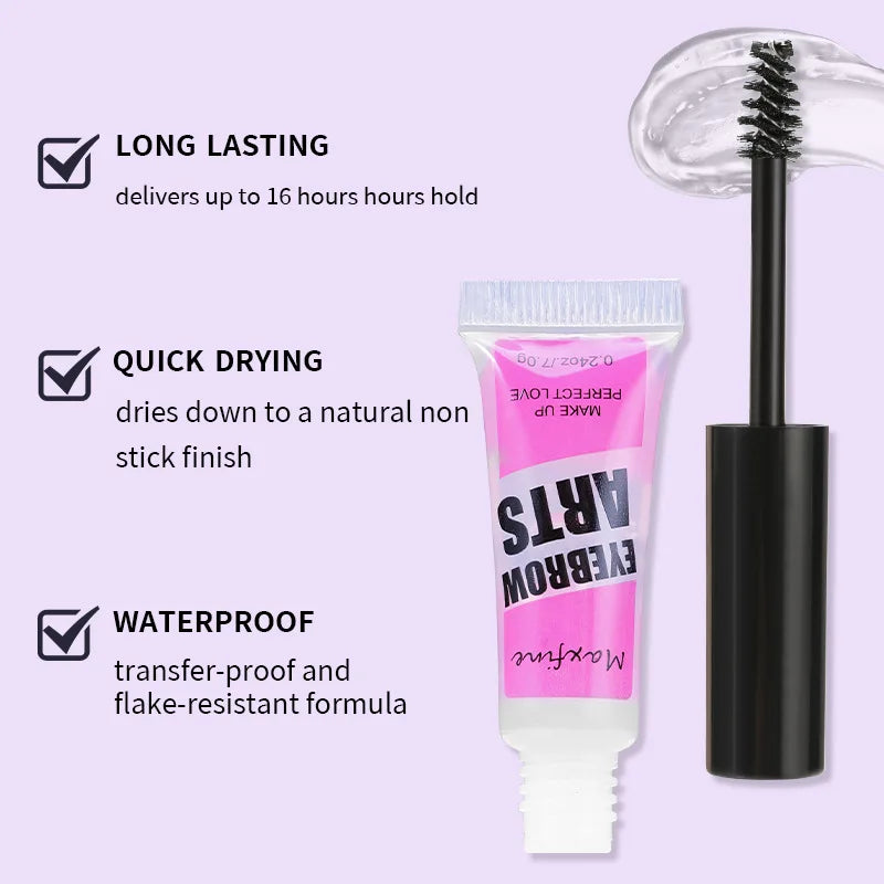 Clear Eyebrow Setting Gel – Smudge-Proof, Sweatproof & Ultra-Hold Formula