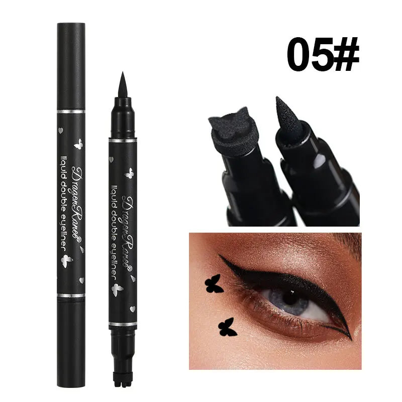 2-in-1 Double Head Star Stamp & Eyeliner – Waterproof & Smudge-Proof