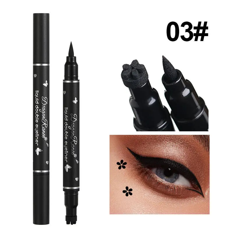 2-in-1 Double Head Star Stamp & Eyeliner – Waterproof & Smudge-Proof
