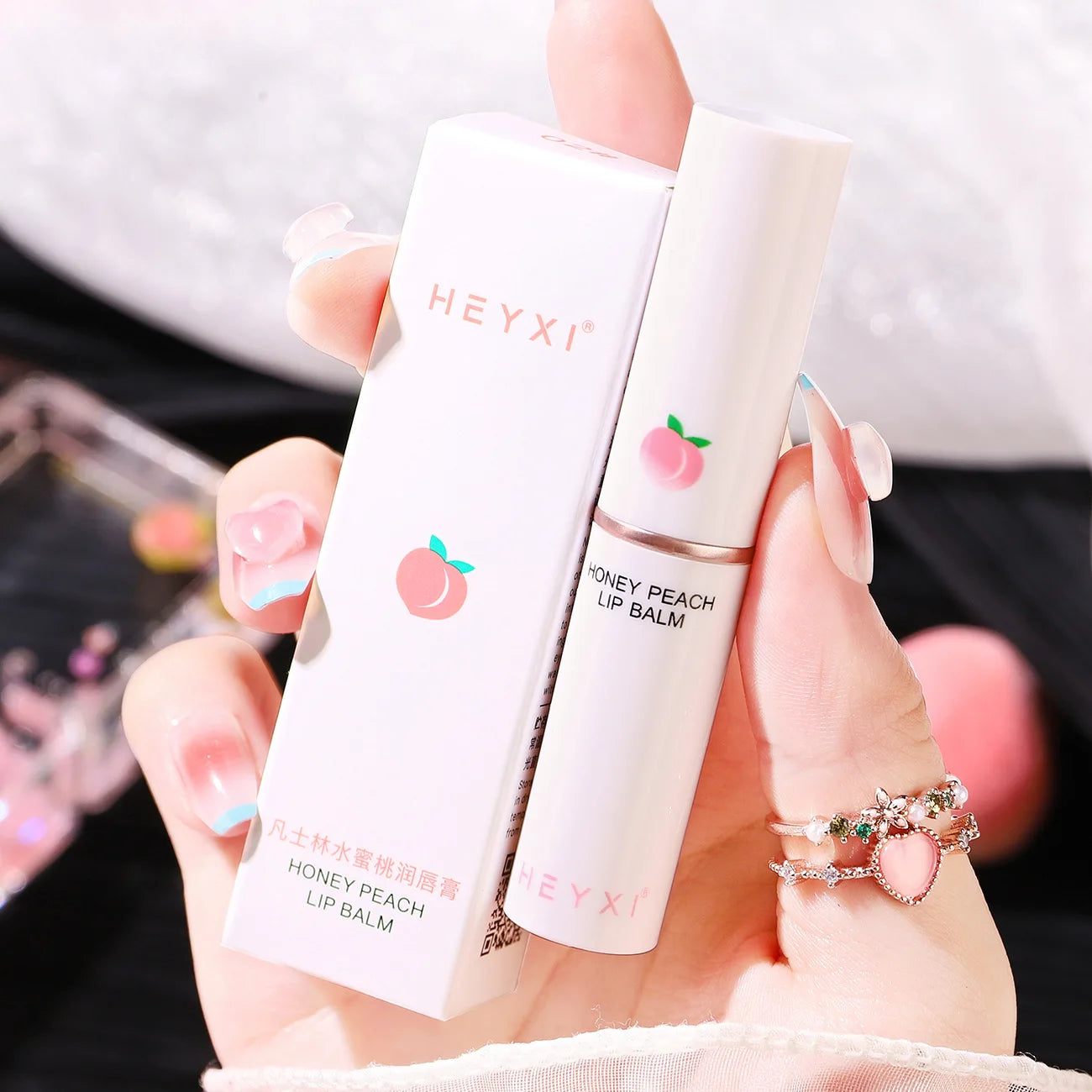 Honey Peach Lip Balm – Hydrating & Plumping Lip Care