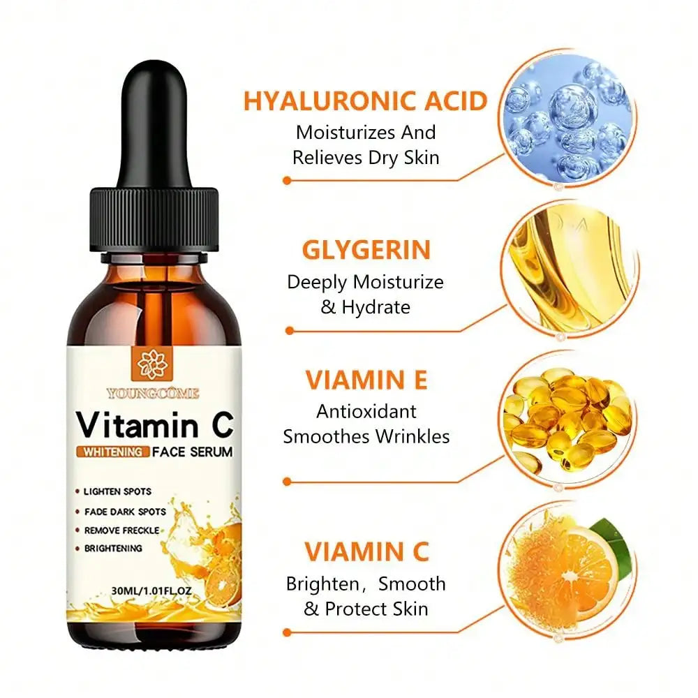 Vitamin C Face Brightening Serum – Hydrating & Fade Dark Spots Naturally