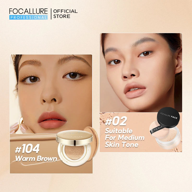FOCALLURE Air Cushion Poreless BB Cream Foundation