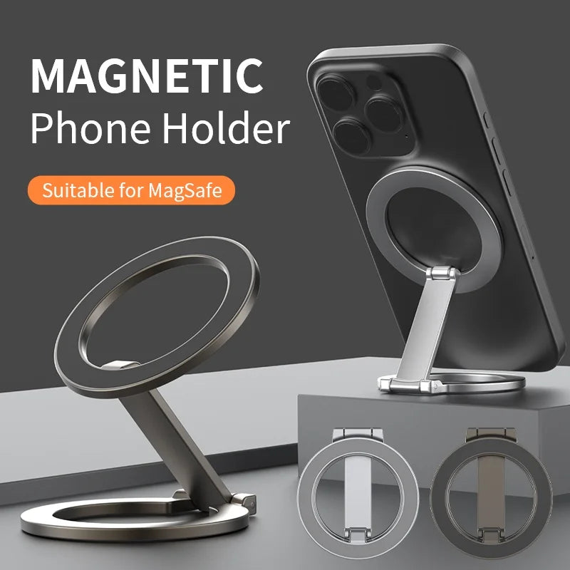 2-in-1 Foldable Magsafe Magnetic Phone Holder – Gym, Car & More!