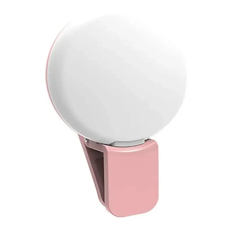 Mini Selfie Ring Light with Clip – 10 LED Beauty Flash for Perfect Shots