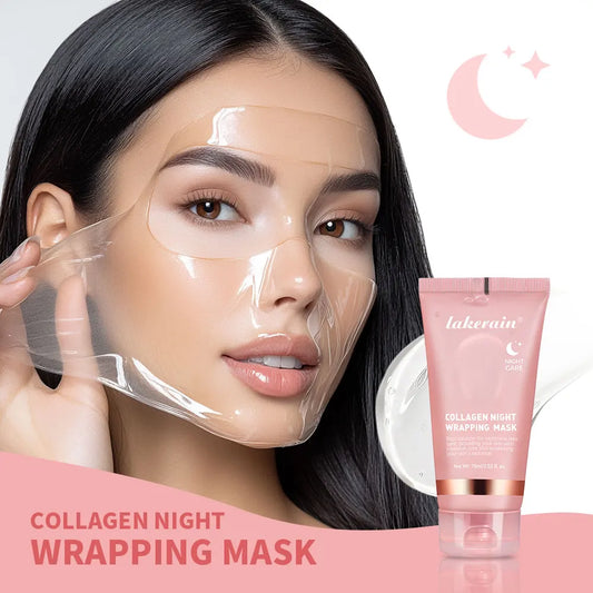 Lakerain Hydrolyzed Night Wrapping Collagen Mask – Anti-Aging & Moisturizing Night Care