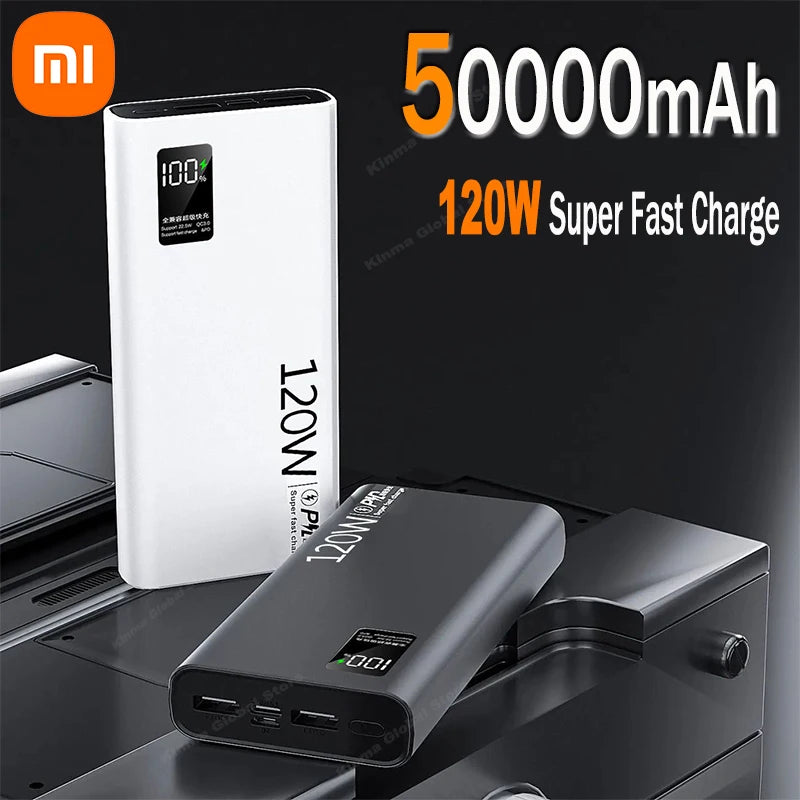 Xiaomi 120W 50000mAh Power Bank – Ultra Fast Charging for All Devices
