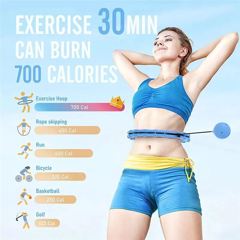 Adjustable Weighted Smart Hoop - Full-Body Workout & Waist Slimming