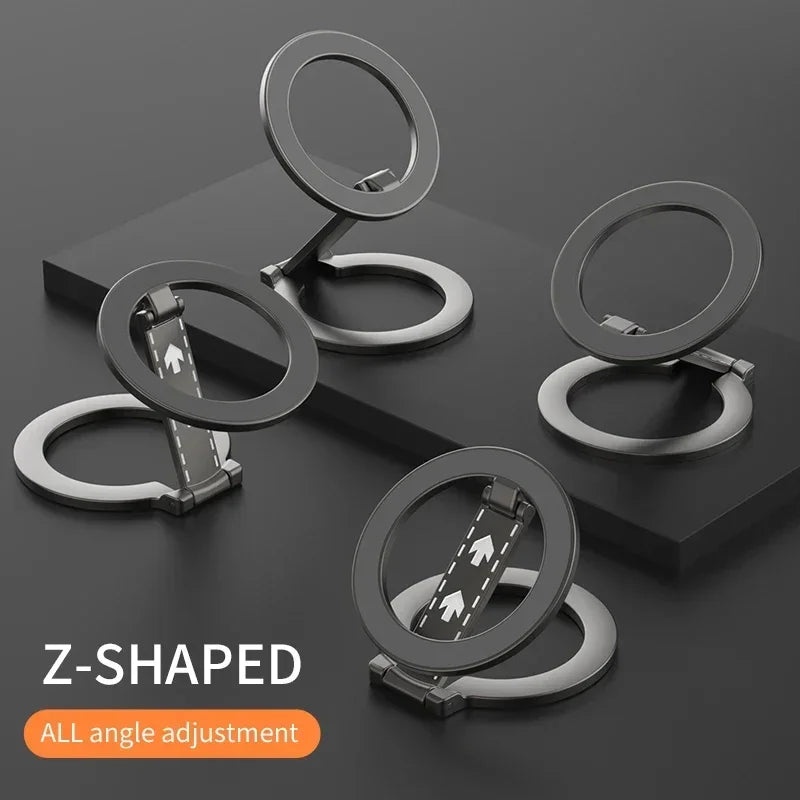 MagSafe Magnetic Phone Ring Stand – 360° Kickstand Grip for iPhone & Android