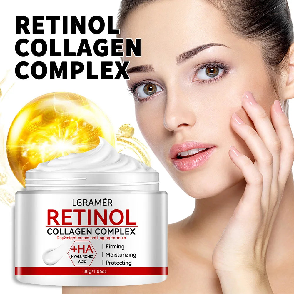 Anti-Aging Face Moisturizer Cream With Retinol, Collagen & Hyaluronic Acid