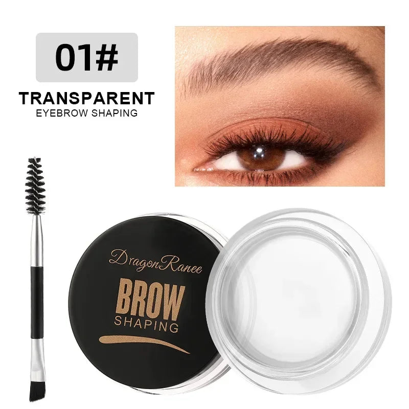 3D Natural Tint Eyebrow Cream Gel – Waterproof Matte Brow Gel for Long-Lasting Definition