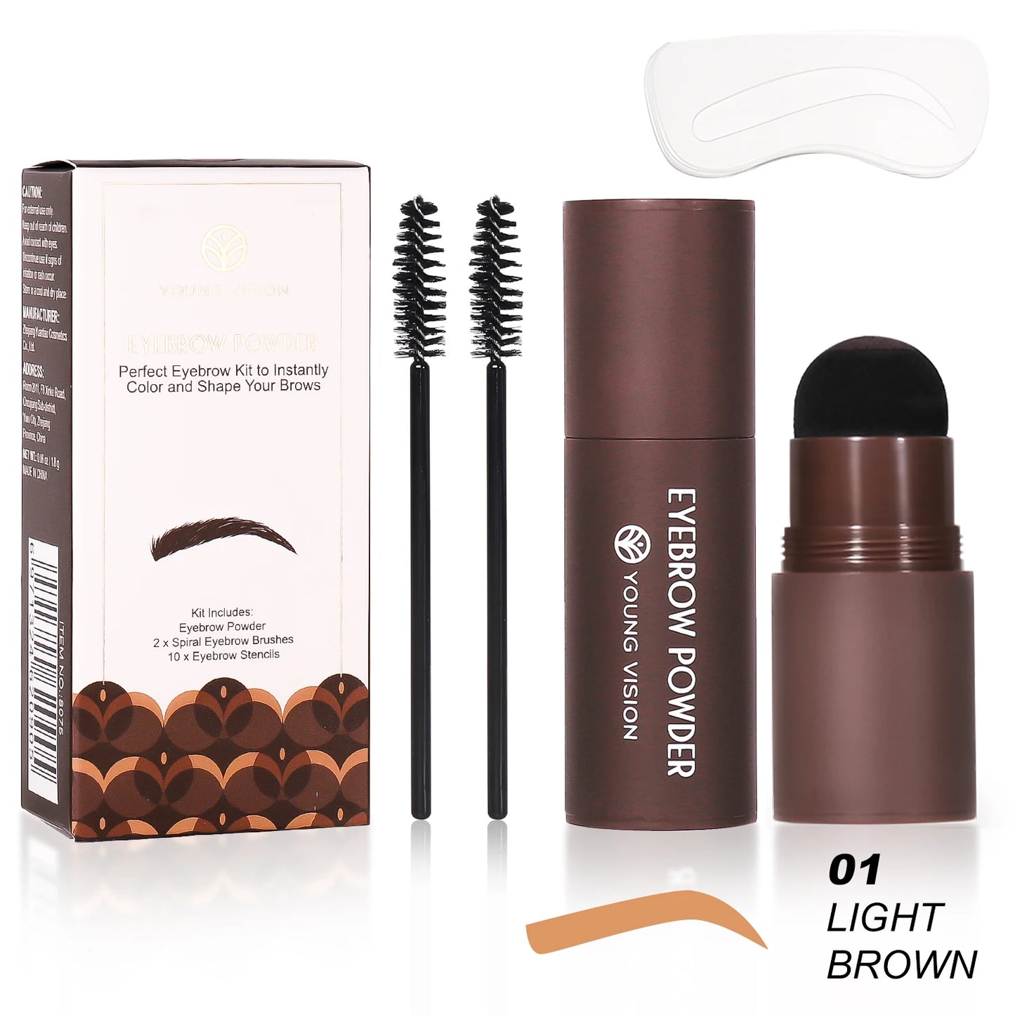 Eyebrow Stamp & Stencil Kit - Perfect Brows in Seconds