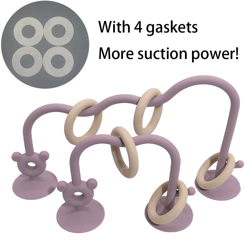 1pc Silicone Bead Maze Toy – Early Learning Puzzle for Babies & Toddlers