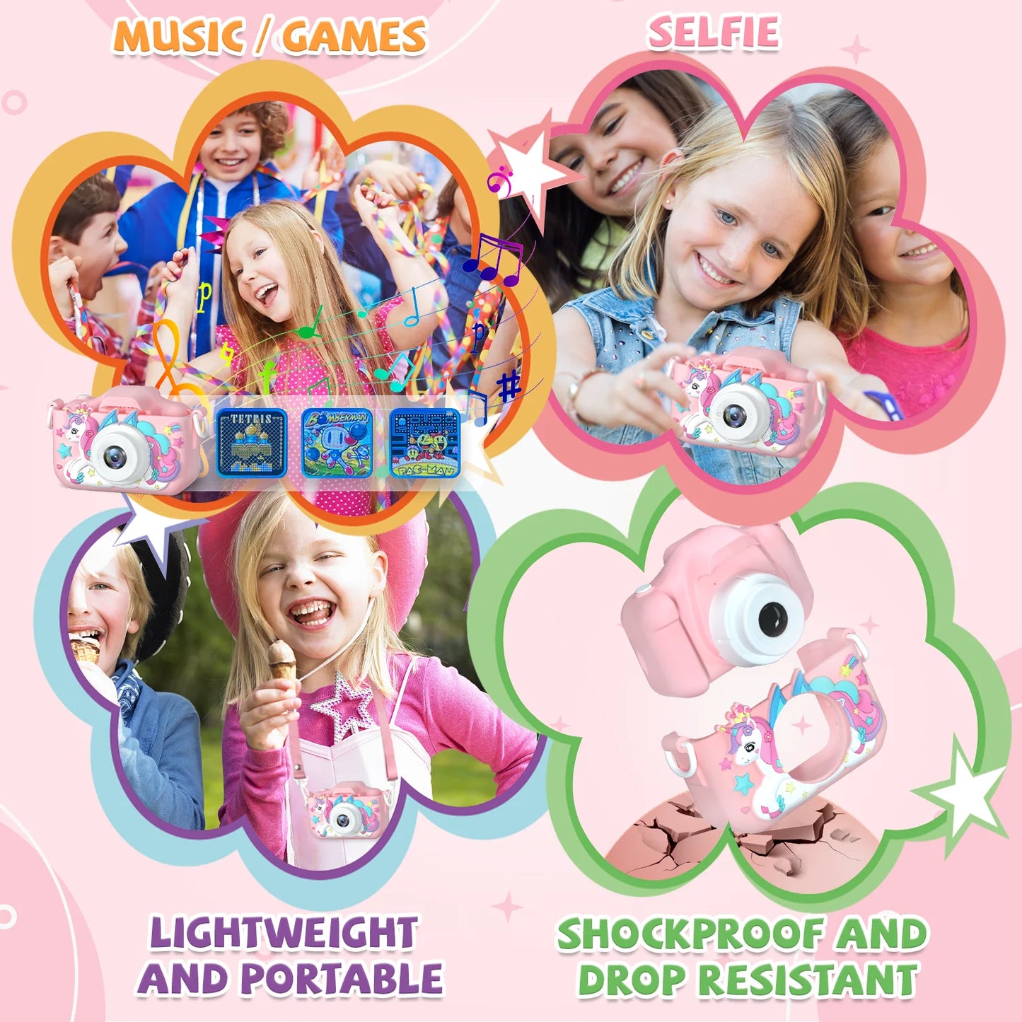 Children’s 1080P HD Camera – Fun Digital Video Camera Toy for Boys & Girls