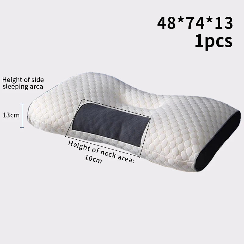 Orthopedic Cervical Neck Pillow – Sleep Support & Cervical Protection with Soybean Fiber