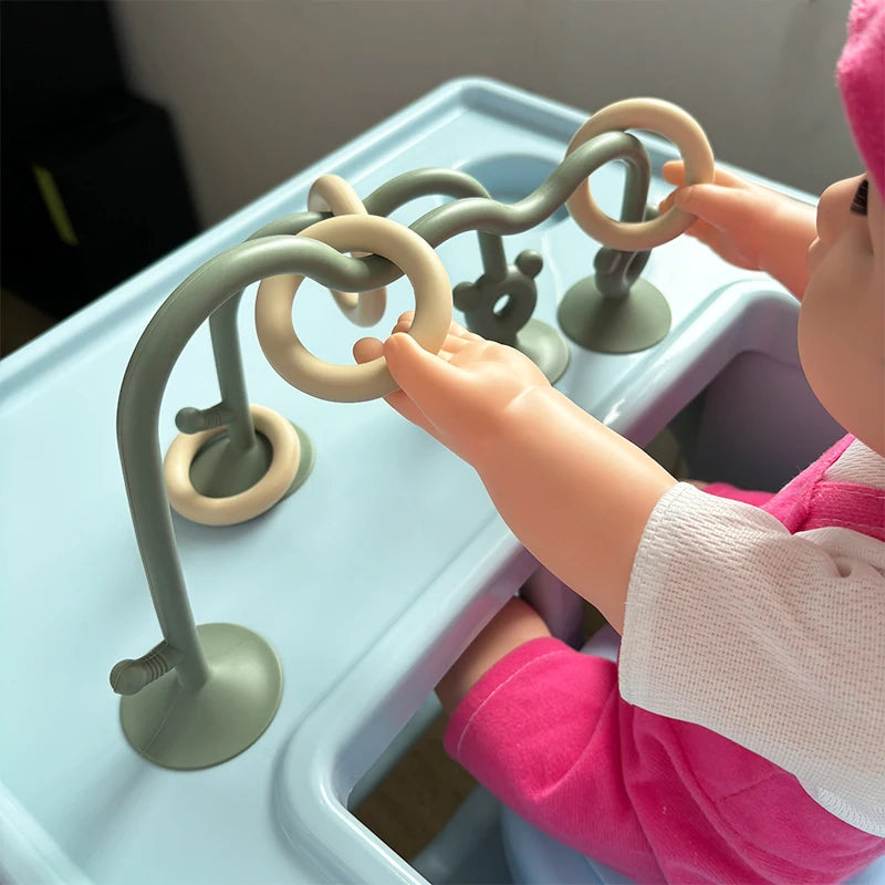 1pc Silicone Bead Maze Toy – Early Learning Puzzle for Babies & Toddlers
