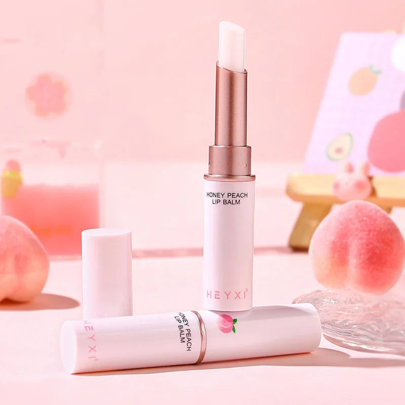 Honey Peach Lip Balm – Hydrating & Plumping Lip Care