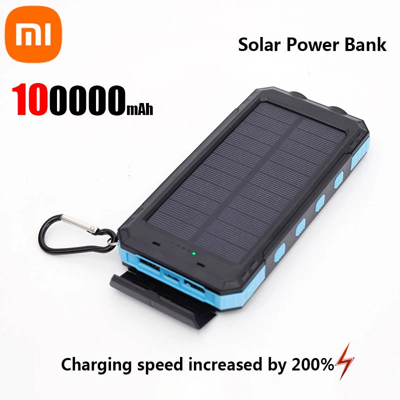 Xiaomi 200000mAh Solar Power Bank – Ultra High Capacity Fast Charging for iOS & Android