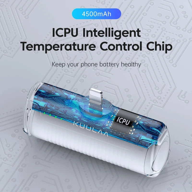 Portable Mini Power Bank 4500mAh – Compact Charger for iPhone 16 15 14 13 Pro Max & Android