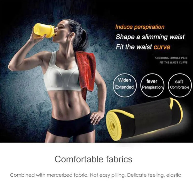 Sweat Waist Trainer Corset – Fitness & Lumbar Support Belt
