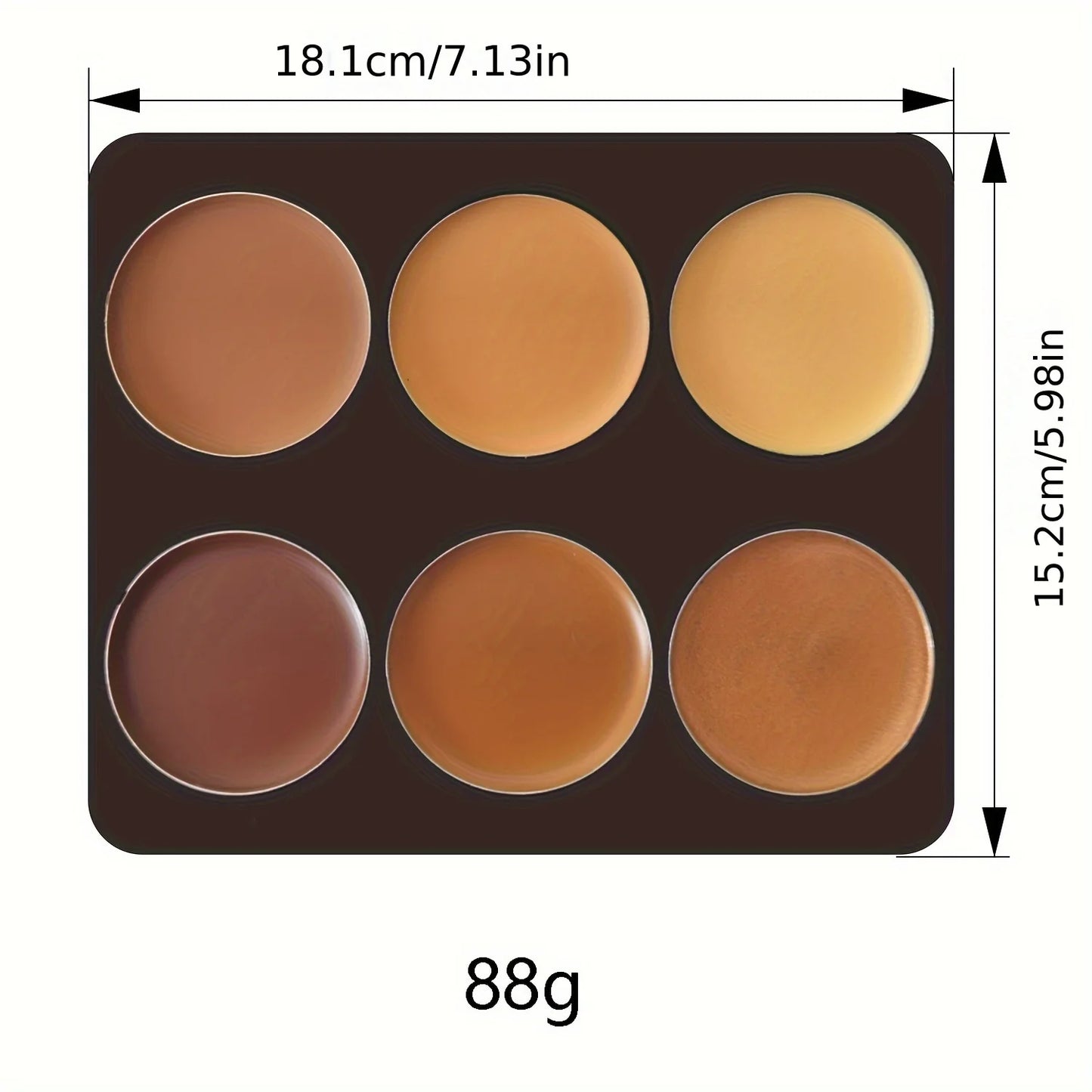 6-color Contour Cream Palette Concealer