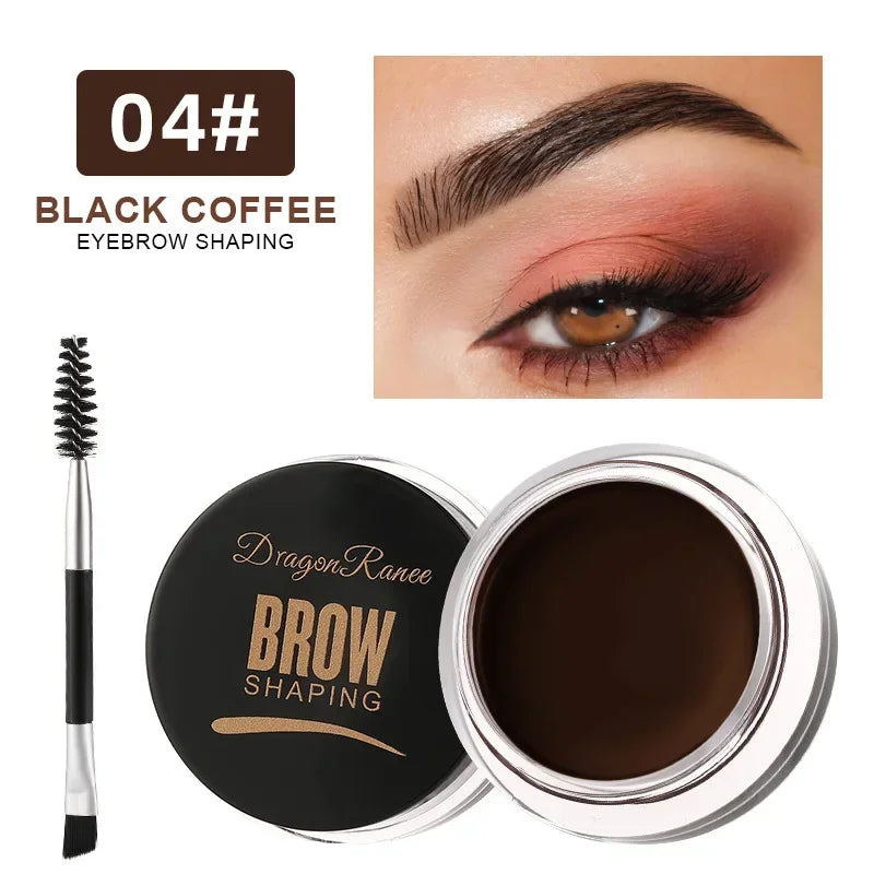 3D Natural Tint Eyebrow Cream Gel – Waterproof Matte Brow Gel for Long-Lasting Definition