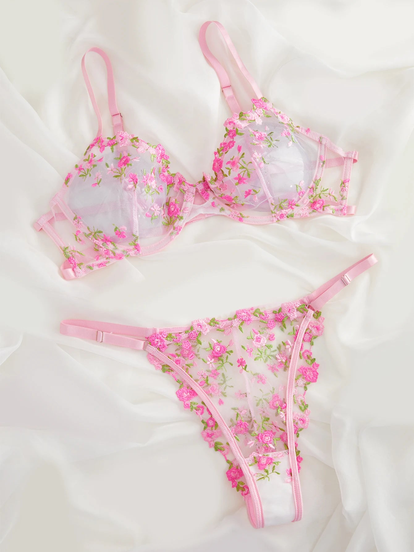 Fairy Lingerie Lace Set – Sheer Lace Bra & Panty for a Magical Look
