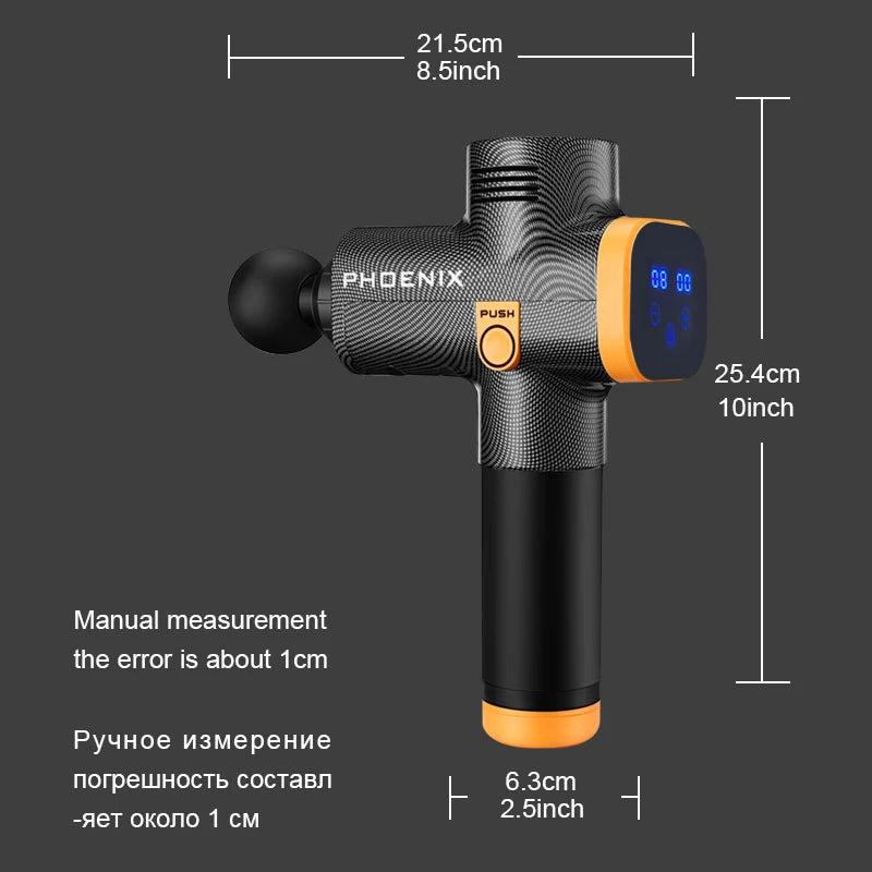 Phoenix A2 Massage Gun – Deep Tissue Muscle Relaxation Anywhere!