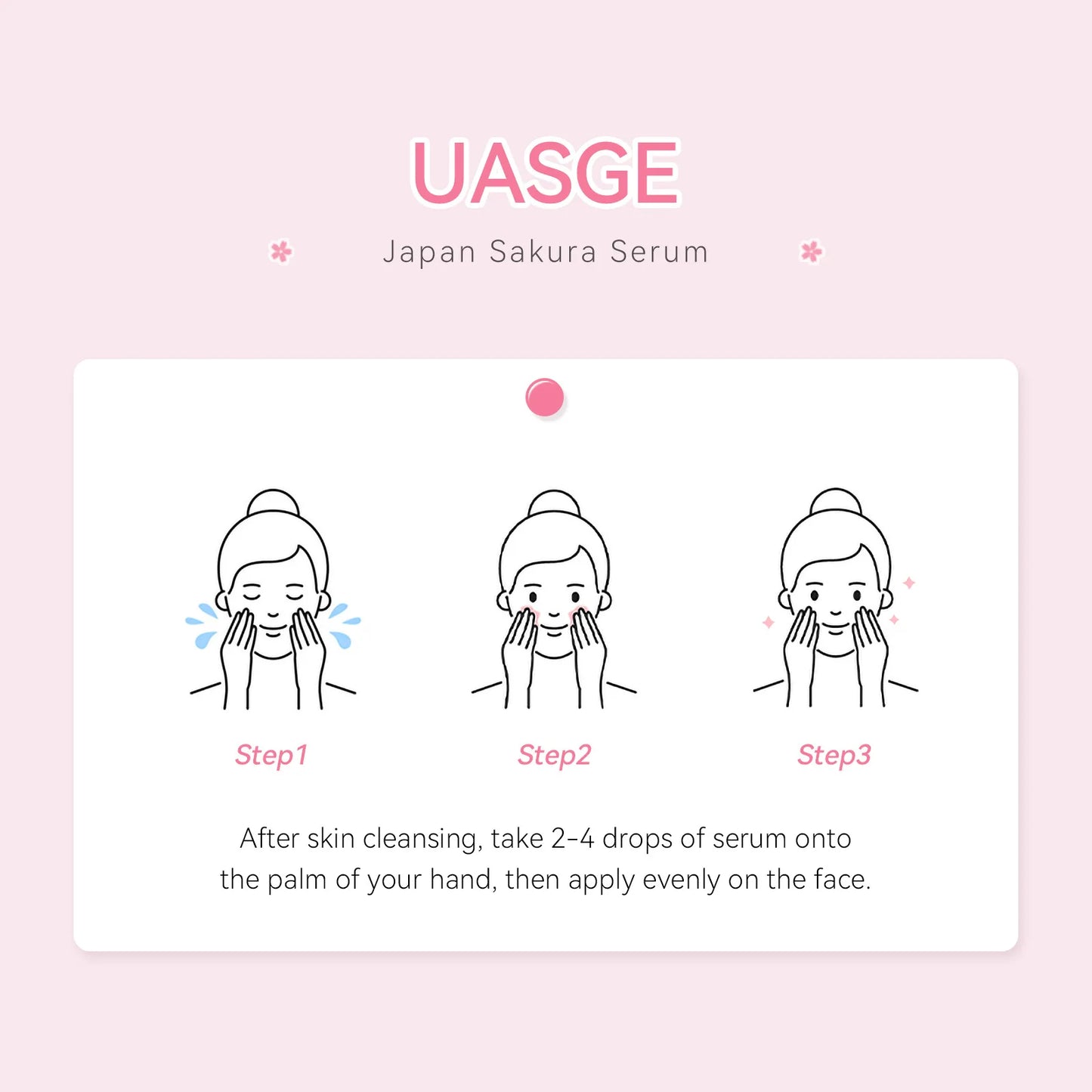 ๐ธ Sakura Face Serum โ Brighten Your Skin , Moisturizes, Anti-Wrinkle & Smooth Fine Lines