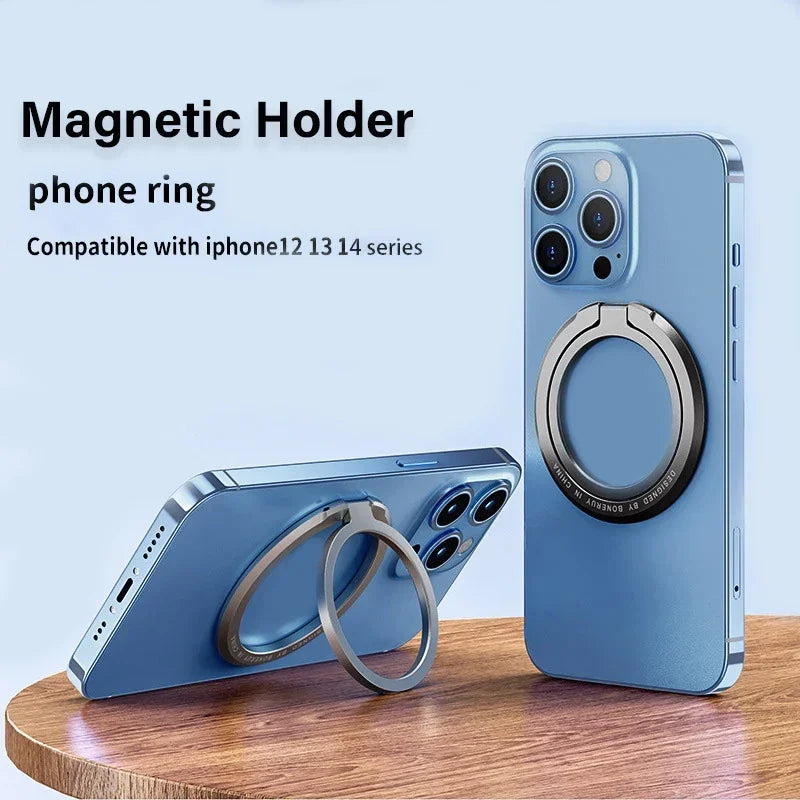 MagSafe Magnetic Ring Stand – Foldable, Removable & Secure Grip for iPhone