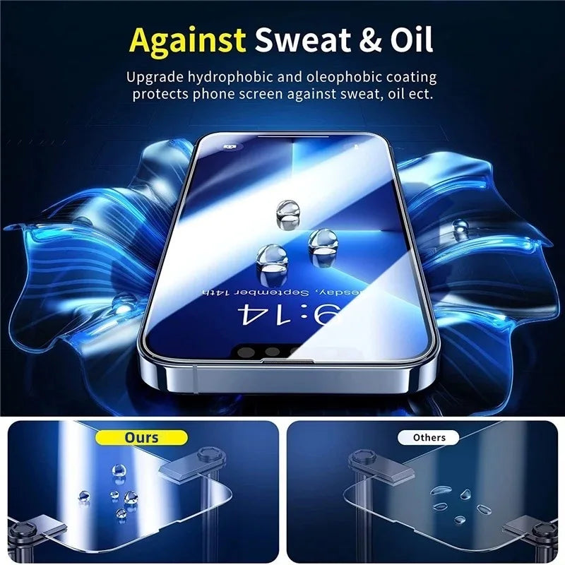 1-3Pcs HD Clear Tempered Glass Screen Protector for iPhone 16 15 14 13 12 11 Pro Max X XR XS 7 8 SE
