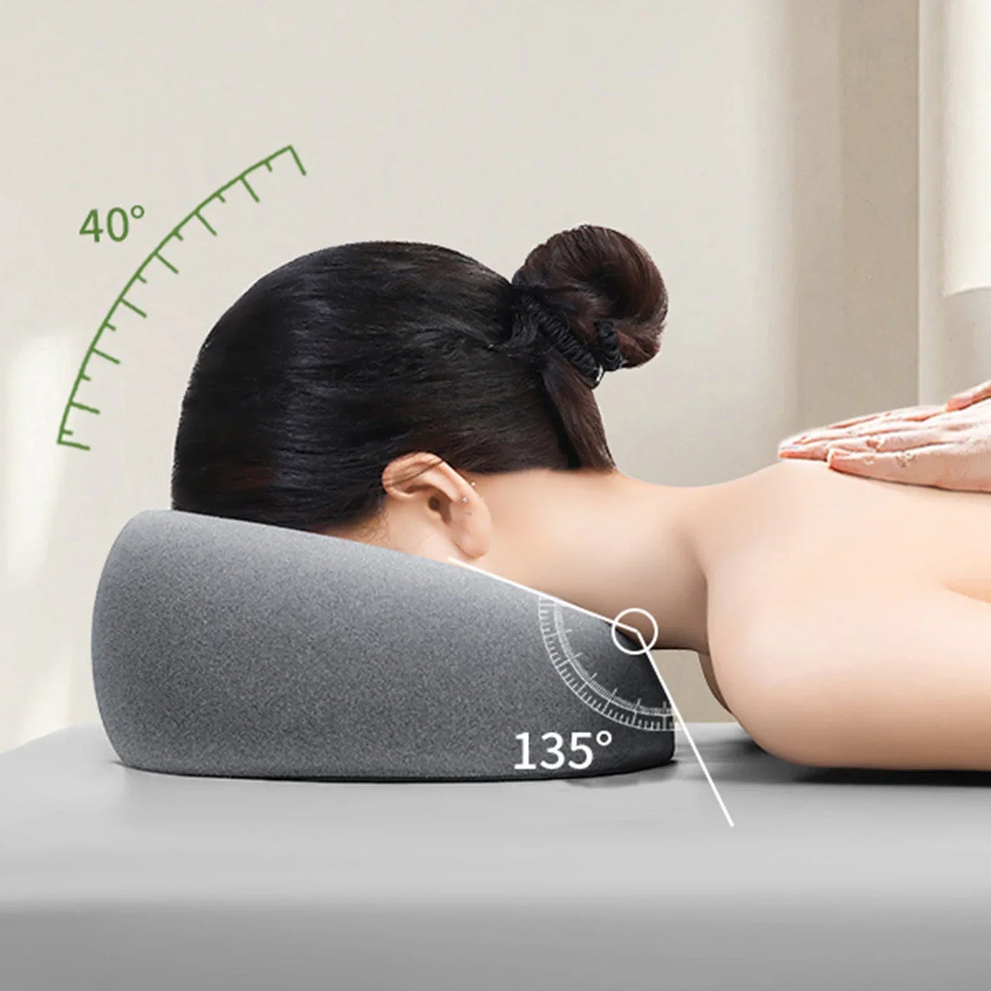 π Face Down Nap Pillow β Ergonomic Design for Office, Home & Spa Use!
