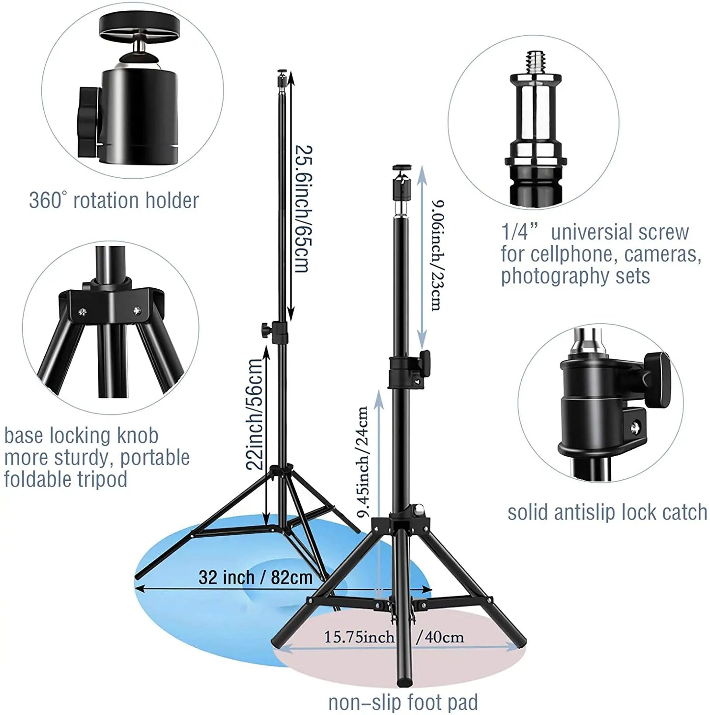 LED Selfie Ring Light with Tripod & Phone Holder – Perfect for YouTube, TikTok & Live Streaming