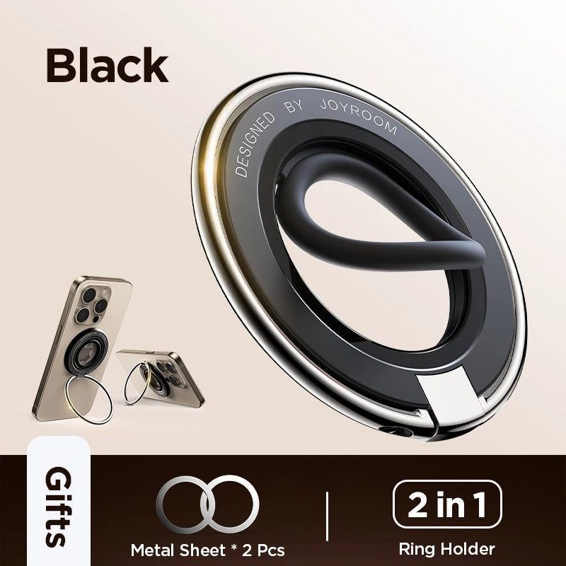 MagSafe Silicone Phone Ring Grip & Kickstand – Magnetic Holder for 4.7-7" Phones