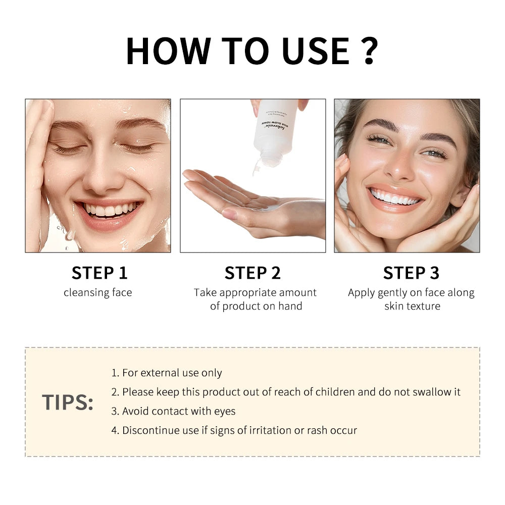 π₯ Milk Glow Toner β Deep Hydration & Brightening for Radiant Skin! β¨