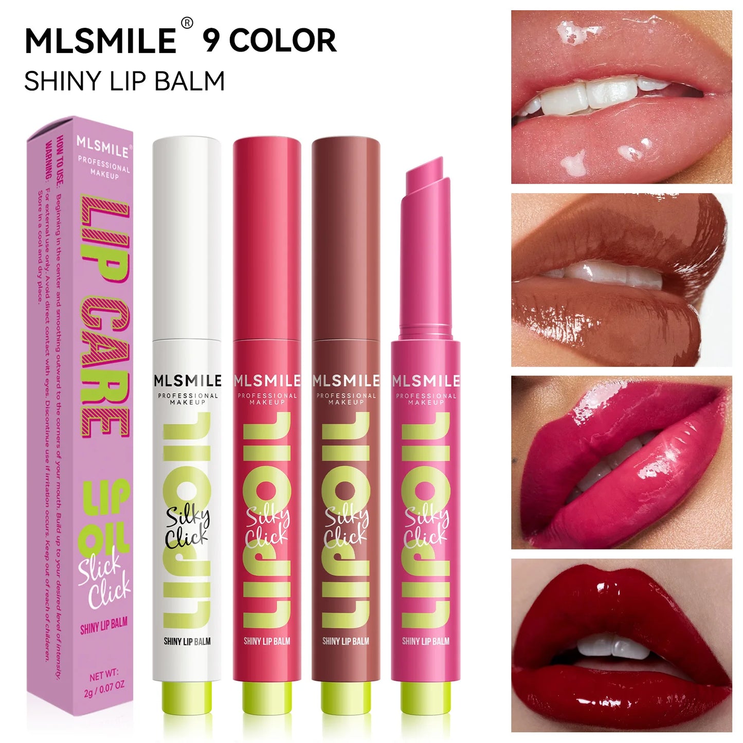 MLSMILE Silky Click Lip Gloss β High-Shine, Hydrating & Long-Lasting Glow