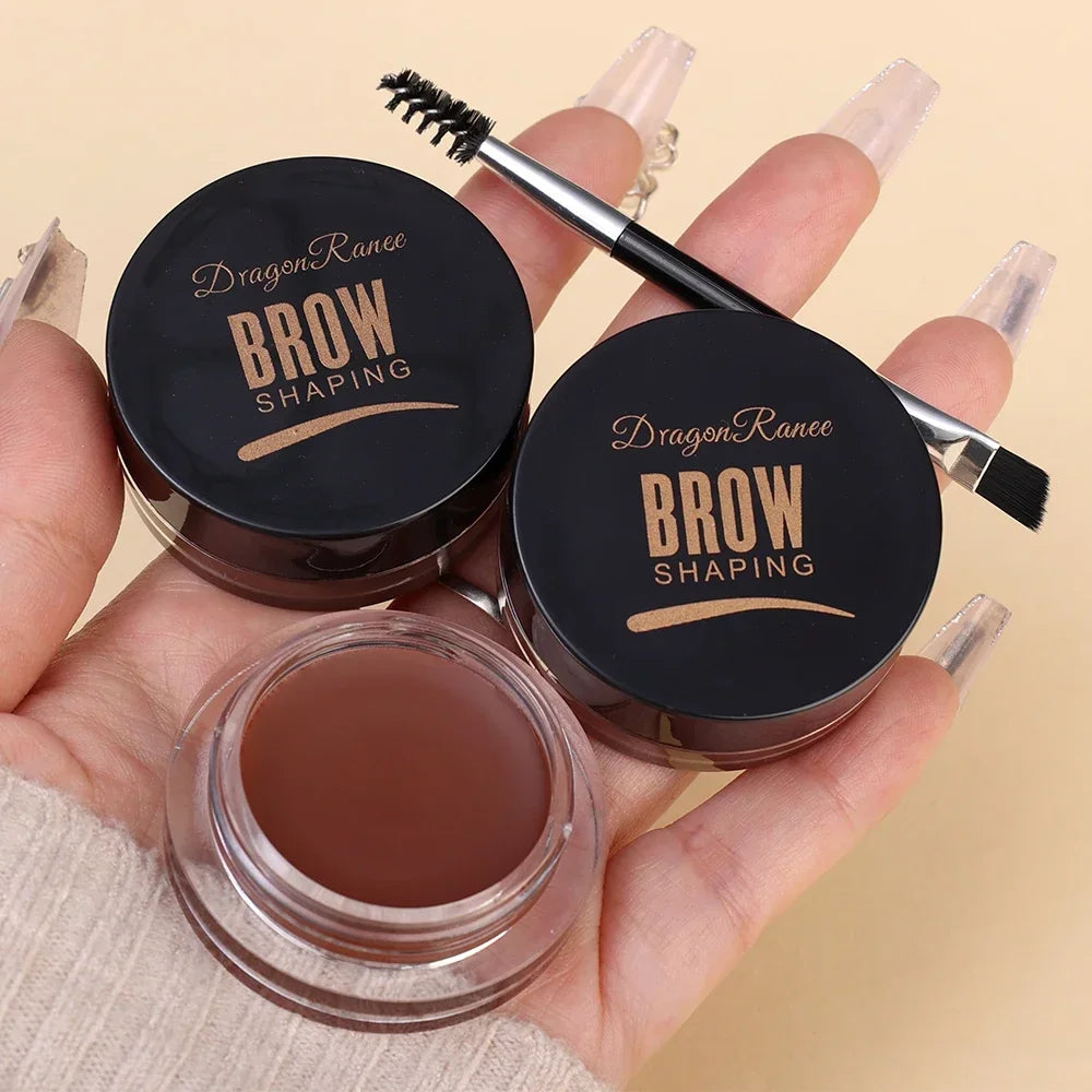 3D Natural Tint Eyebrow Cream Gel – Waterproof Matte Brow Gel for Long-Lasting Definition