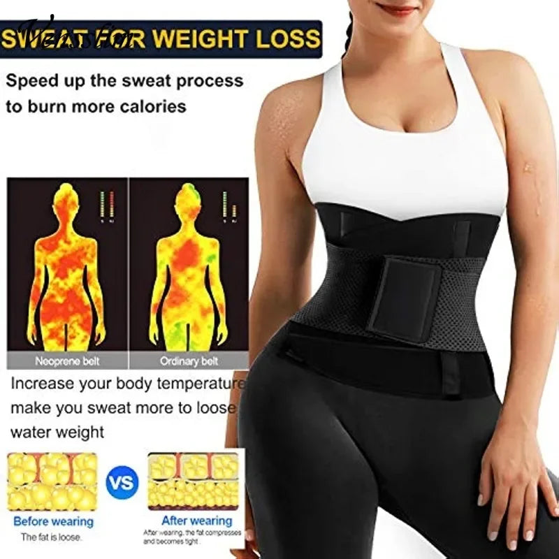 Women’s Sauna Sweat Waist Trainer – Ultimate Slimming & Fat Burner Belt