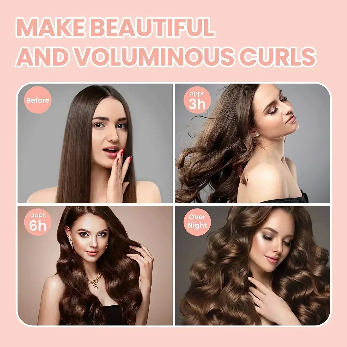 πββοΈ Heatless Hair Curlers β Effortless, Bouncy Curls Overnight!