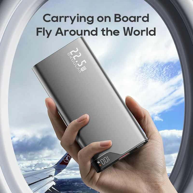 KUULAA 10000mAh 22.5W Fast Charging Power Bank – Compact & Powerful External Battery