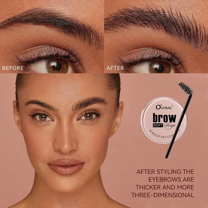 Waterproof 3D Eyebrow Styling Gel Wax – Long-Lasting & Quick-Drying Brow Perfection!