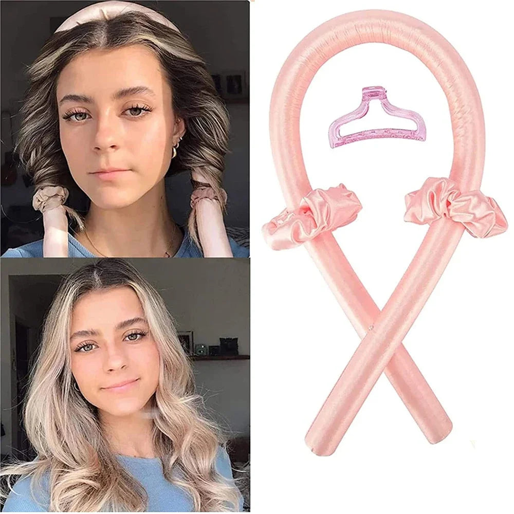 π Heatless Silk Hair Curling Rod β Soft, Comfy & Effortless Curls! π