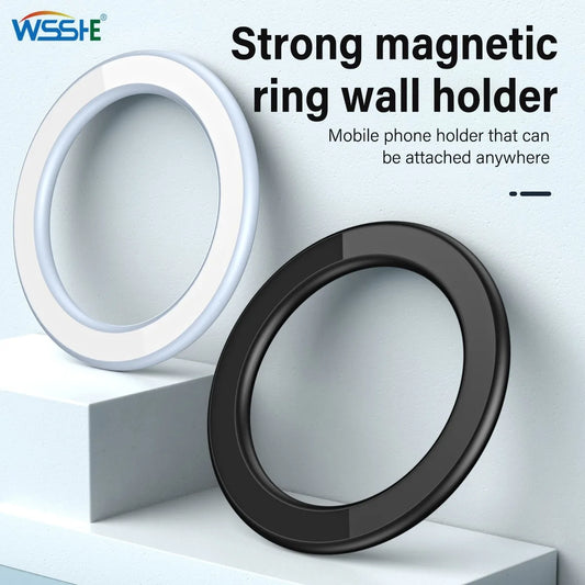 MagSafe Magnetic Phone Ring  Wall Holder– Wall/Car Mount Stand for iPhone & Tablets