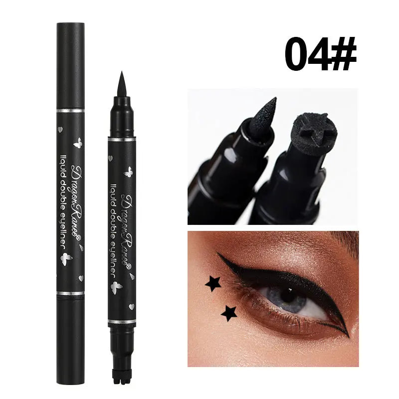 2-in-1 Double Head Star Stamp & Eyeliner – Waterproof & Smudge-Proof