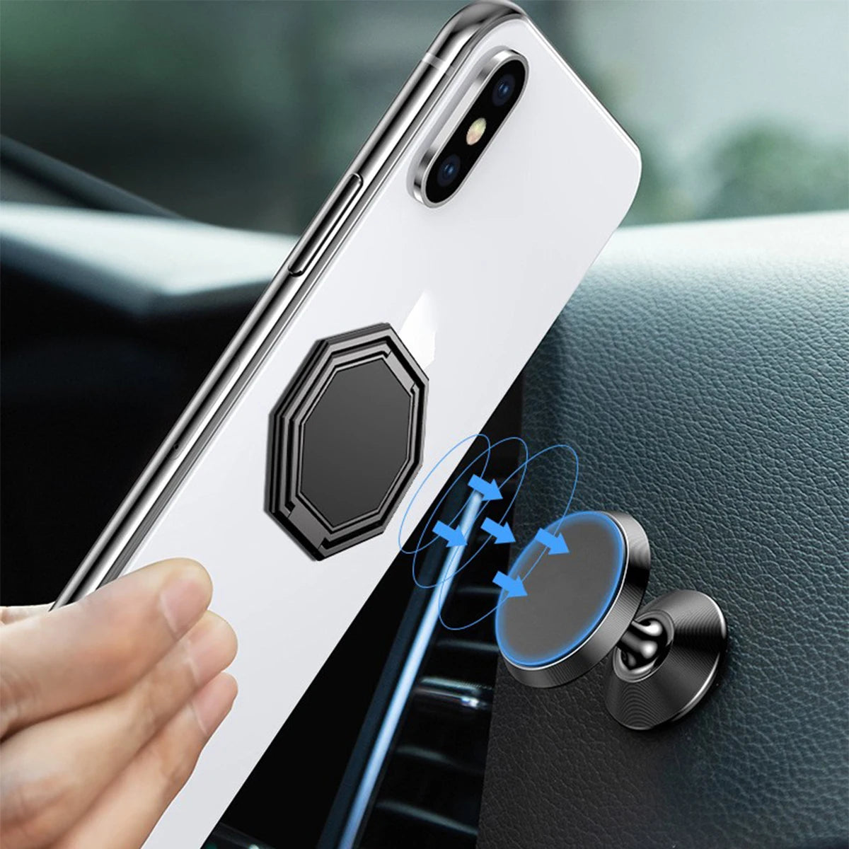 360° Foldable Phone Ring Stand – Ultra-Thin & Portable Metal Holder